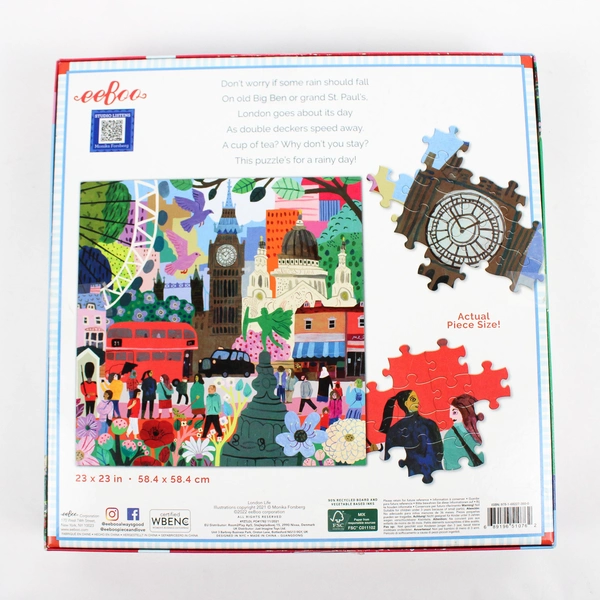 London Life 1000 Pc. Puzzle by eeBooGalison, 2022 complete 