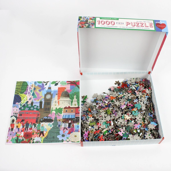 London Life 1000 Pc. Puzzle by eeBooGalison, 2022 complete 