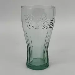 Libbey Green Tinted 16 Ounce Coca Cola Glass 6 Inch