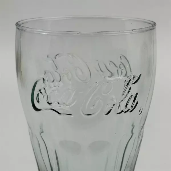 Libbey Green Tinted 16 Ounce Coca Cola Glass 6 Inch