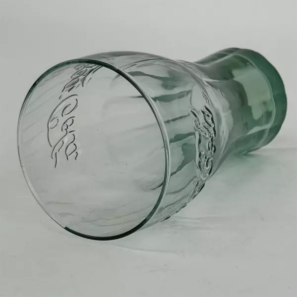 Libbey Green Tinted 16 Ounce Coca Cola Glass 6 Inch