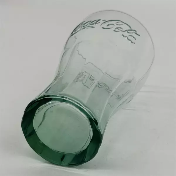 Libbey Green Tinted 16 Ounce Coca Cola Glass 6 Inch