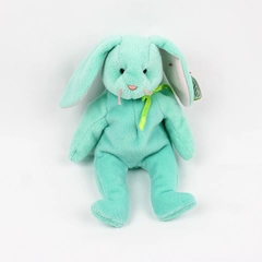 TY Beanie Babies Hippity 1996 Green Bunny With Tag Plush Doll Toy