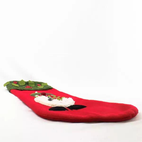 Lot of 3 Christmas Stockings Rustic Holiday Mantel Decor 18.75"