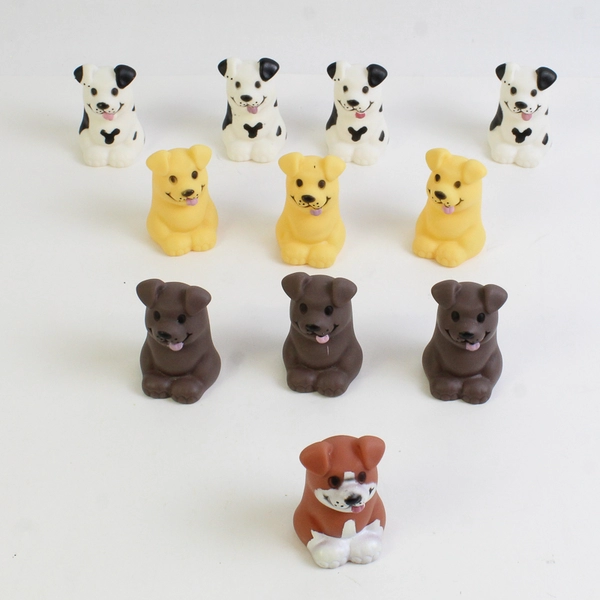 Unbranded Lot of 25 Vinyl Puppies and Kitty Finger Puppets Kids Toys