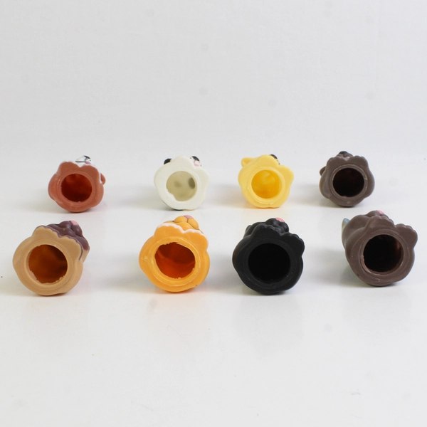 Unbranded Lot of 25 Vinyl Puppies and Kitty Finger Puppets Kids Toys