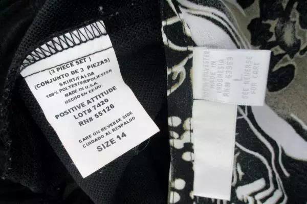 GNW Floral Blouse & Positive Attitude Black Skirt Set Size L/14 Pre-Owned