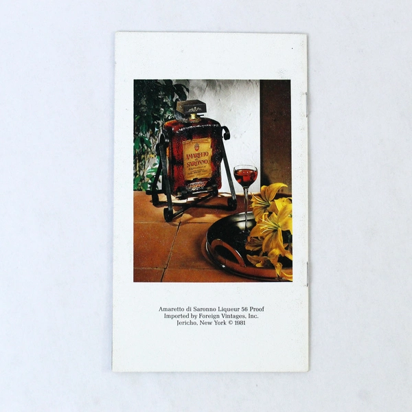 The Renaissance Spirit Amaretto Di Saronno 1525 Drinks Recipe Booklet