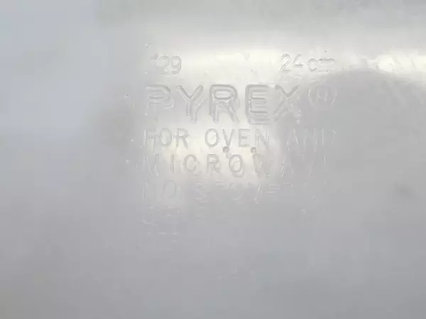 Pyrex Deep Dish Pie Plate 229 USA Scalloped Edge Handles Clear Glass           