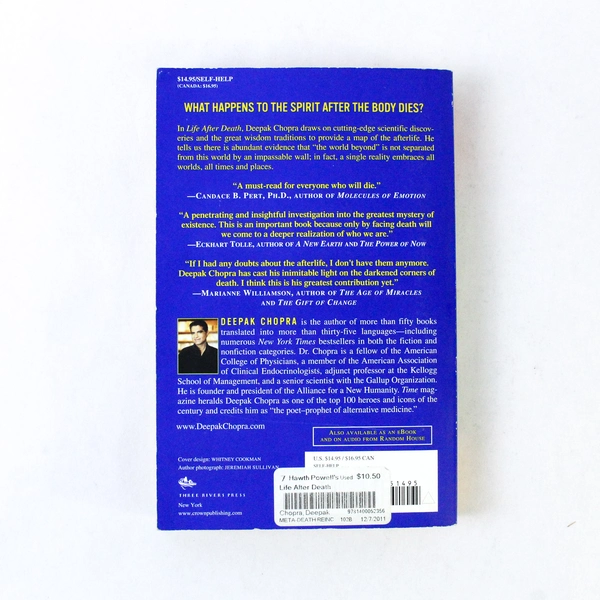 Life After Death: The Burden of Proof by Deepak Chopra 2006 Paperback