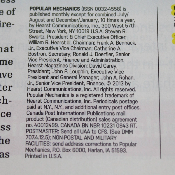 Lot Of 7 Popular Mechanics Magazine April May June July/Aug Sept Oct Nov 2013