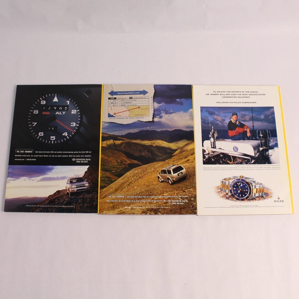 Lot of 3 Vintage 2001 National Geographic Magazine Issues April May June