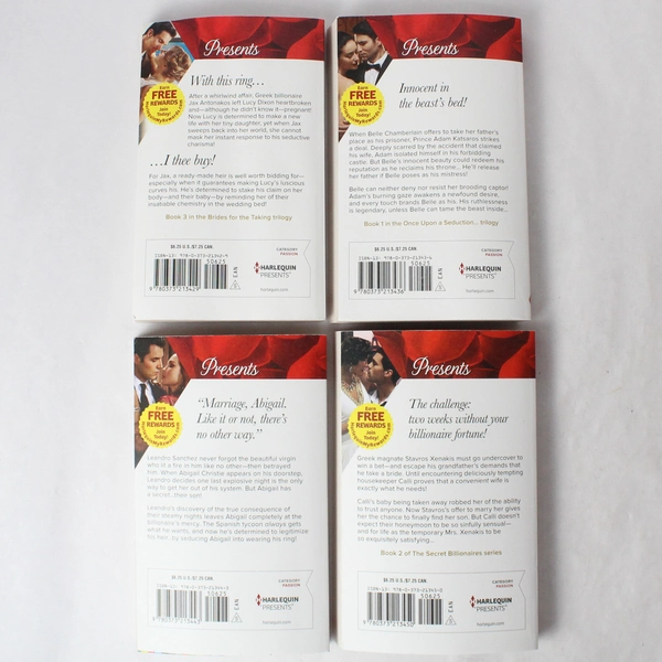 Lot Of 4 Harlequin Presents Bestselling Authors Larger Print 2017 Paperback
