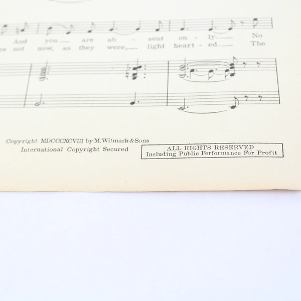 Antique Sheet Music Gypsy Love Song by Harry B. Smith Victor Herbert 1898