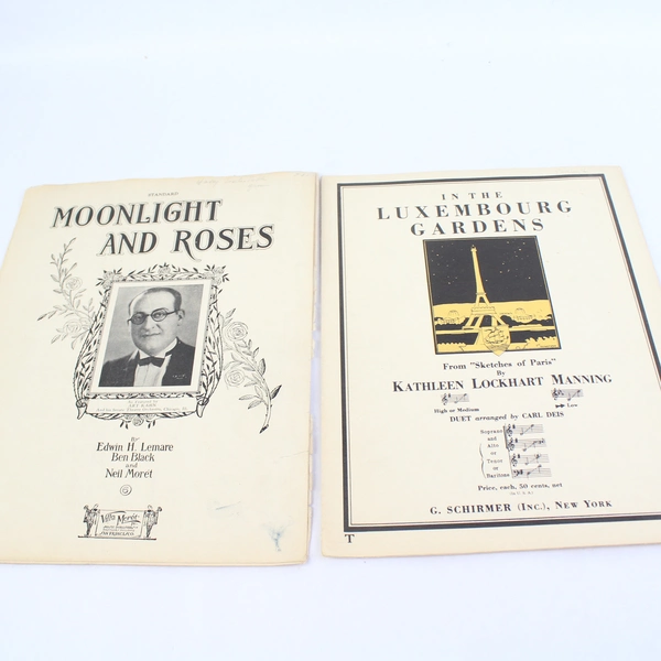 Antique Lot Of 4 Sheet Music 1925 Just A Cottage Small Yes Sir! That's My Baby