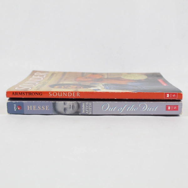 Lot of 2 Vintage Scholastic Books Sounder Out Of The Dust Paperback