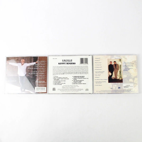 Lot of 3 Kenny Rogers CD Water and Bridges Timepiece Lucille David Foster