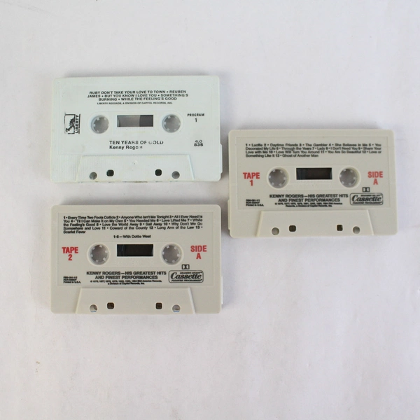 Lot of 3 Kenny Rogers Cassette Tapes Greatest Hits