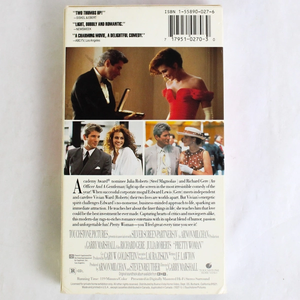 Pretty Woman VHS 1990 Julia Roberts Richard Gere Touchstone Classic Film