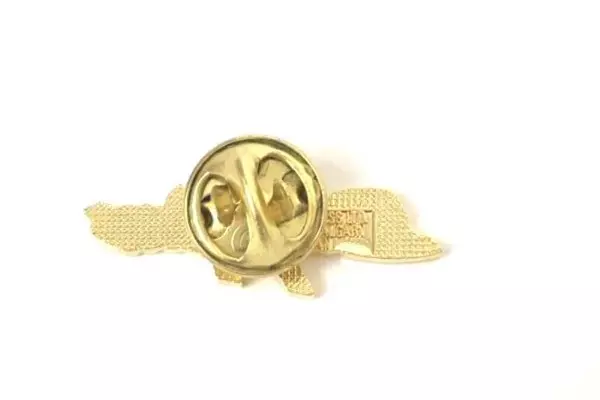 Body Moves Lapel Pin by The Artiss Ltd Black & Gold Pre-Owned