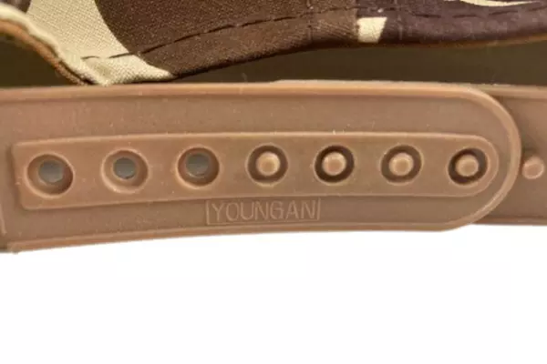 Vintage Kent Electronics Brown Beige Camouflage Snapback Hat Cap Camo Headwear