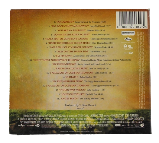 O Brother Where Art Thou Soundtrack Audio Music CD Disc 2000 UMG Recordings