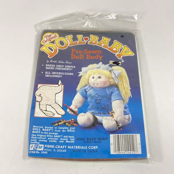 Martha Nelson Thomas The Original Doll Baby Pre-Sewn Doll Body Kit 3092B New