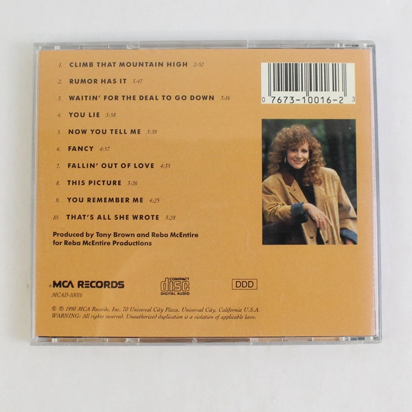 Music CD Reba McEntire Rumor Has It 1990 MCA Records