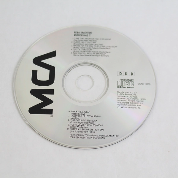 Music CD Reba McEntire Rumor Has It 1990 MCA Records