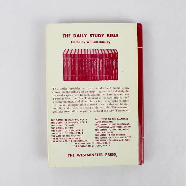 The Letter To The Hebrews Daily Study Bible Series 1957 HC DJ