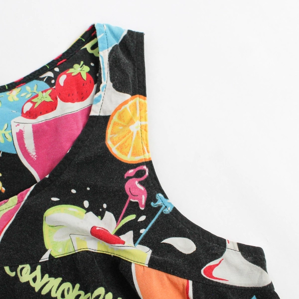 Soma Full LengthTropical Multicolor Floral Maxi Halter Dress Womens Medium