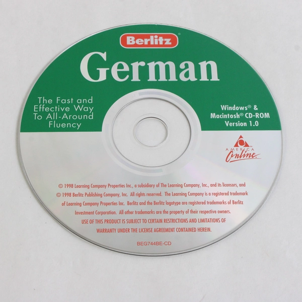 Berlitz CD-ROM German The Fast & Effective Way to All-Around Fluency 1998