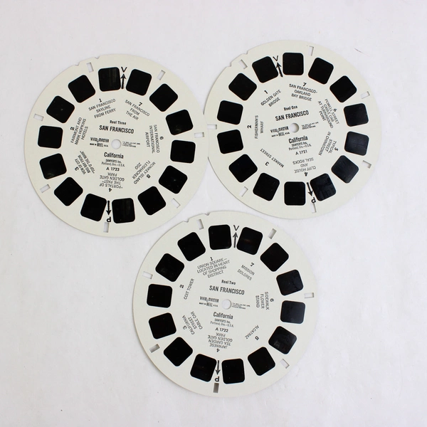 Set of 3 View-Master Sawyer's San Francisco Reels Vintage