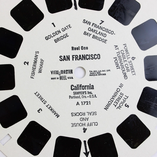 Set of 3 View-Master Sawyer's San Francisco Reels Vintage