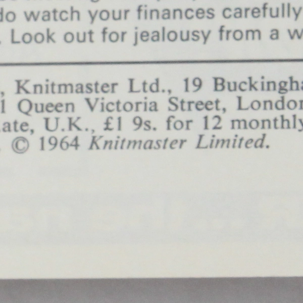 Vintage Modern Knitting Magazine Machine Knitting August 1969 Summer Evening