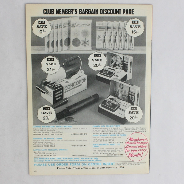 Vintage Modern Knitting Magazine Machine Knitting December 1969 Feast for X-Mas