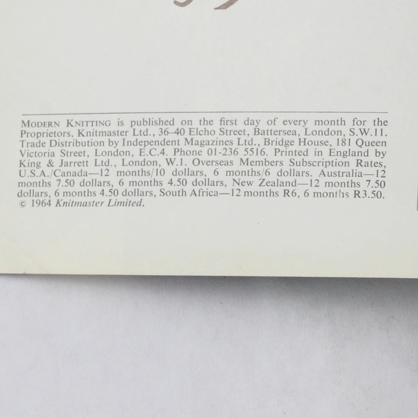 Vintage Modern Knitting Magazine Machine Knitting May 1970 Patterns for Family