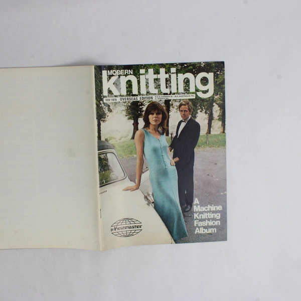 Vintage Modern Knitting Magazine Machine Knitting November 1970 Fashion Album
