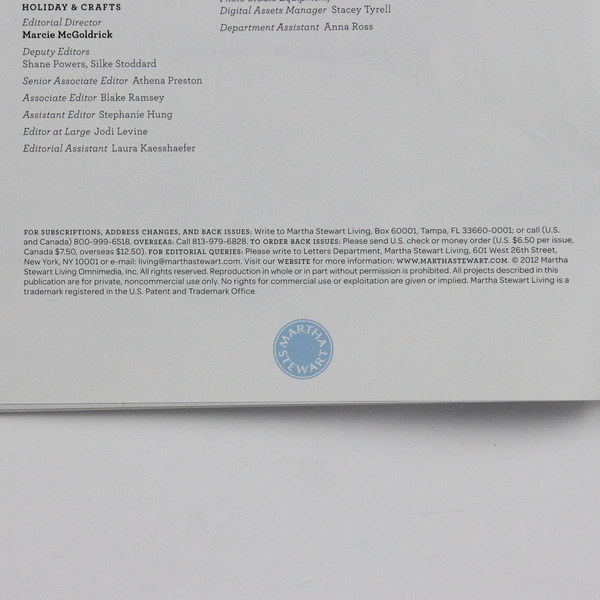 Martha Stewart Living Magazine February 2012 147 Ways to Show Your Love