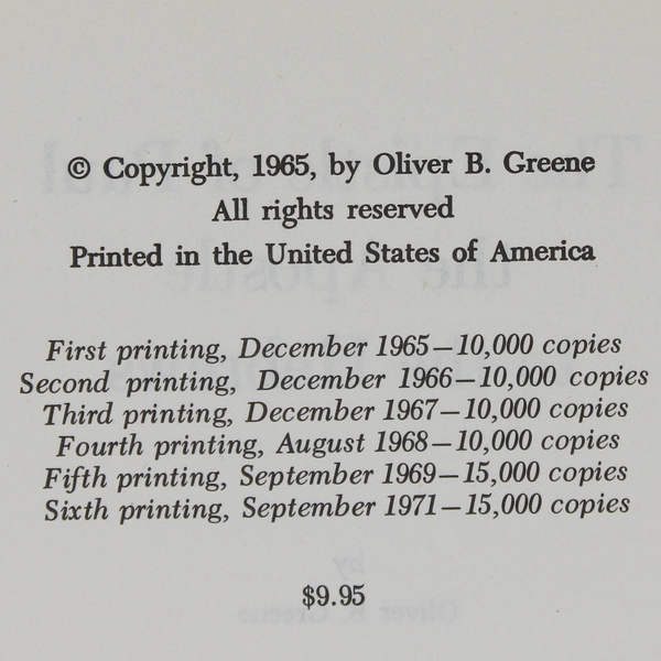 The Epistle of Paul the Apostle to the Hebrews by Oliver B Greene 1971 Hardcover