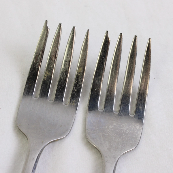 A Lot of 3 Oneida Satin Fremont Pattern Stainless Forks 2 Salad and 1 Dinner