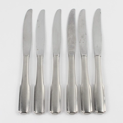 A Lot of 6 Oneida Satin Fremont Stainless Dinner Knives 9 Inches