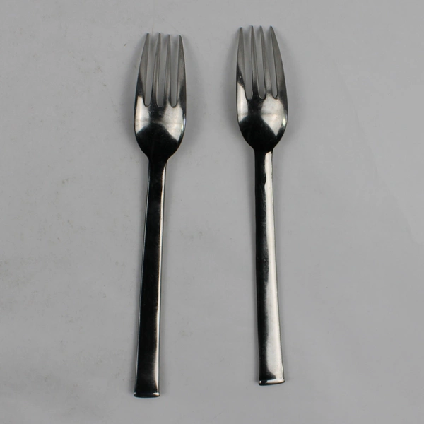 Lot of 2 Dansk Flatware Ameni.T 18/10 Stainless Cold Meat Forks 9.5 Inches