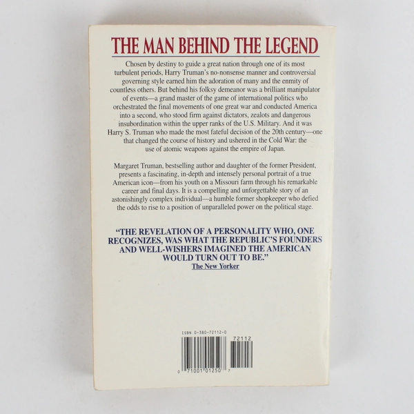 The 1993 Paperback Edition Harry S Truman a Biography by Margaret Truman PB