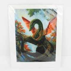 2014 Carrie Ann Truitt Dragonis Magnificus Verdans Dragon Art Print Matted