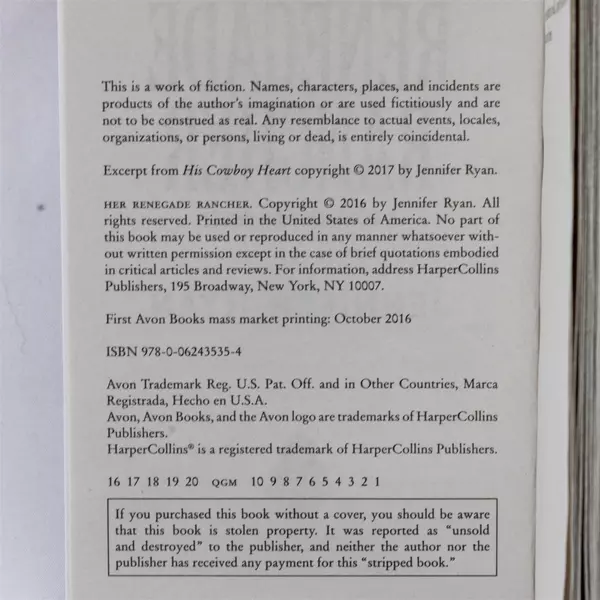 Her Renegade Rancher by Jennifer Ryan A Montana Men Novel Paperback 2016