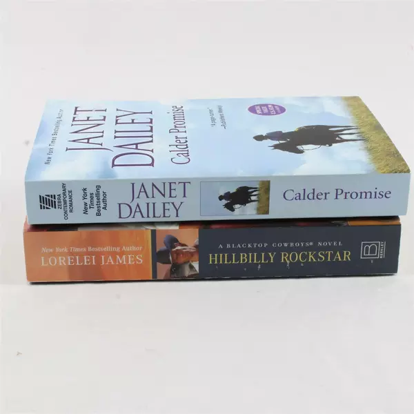 Lot of 2 Western Romance Novels Calder Promise & Hillbilly Rockstar