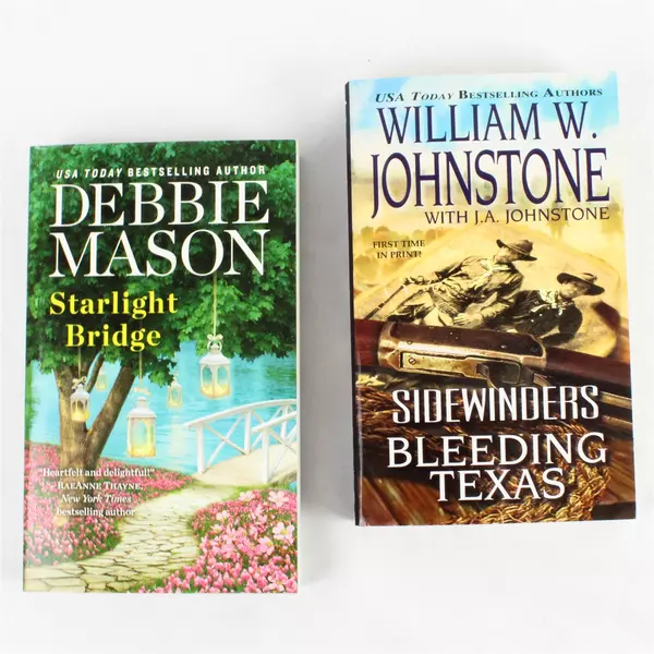 Lot of 2 Books Sidewinders Bleeding Texas & Starlight Bridge