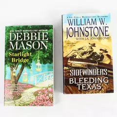 Lot of 2 Books Sidewinders Bleeding Texas & Starlight Bridge