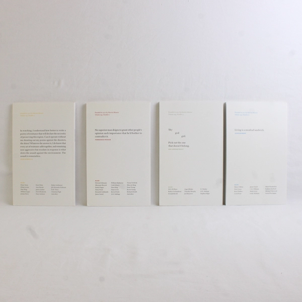 Lot of 4 Poetry Magazines March June October December 2009 Paperback